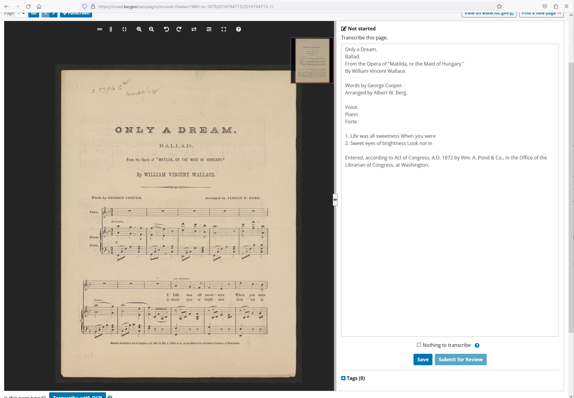 Digital Knowledge: Library of Congress By the People Campaign